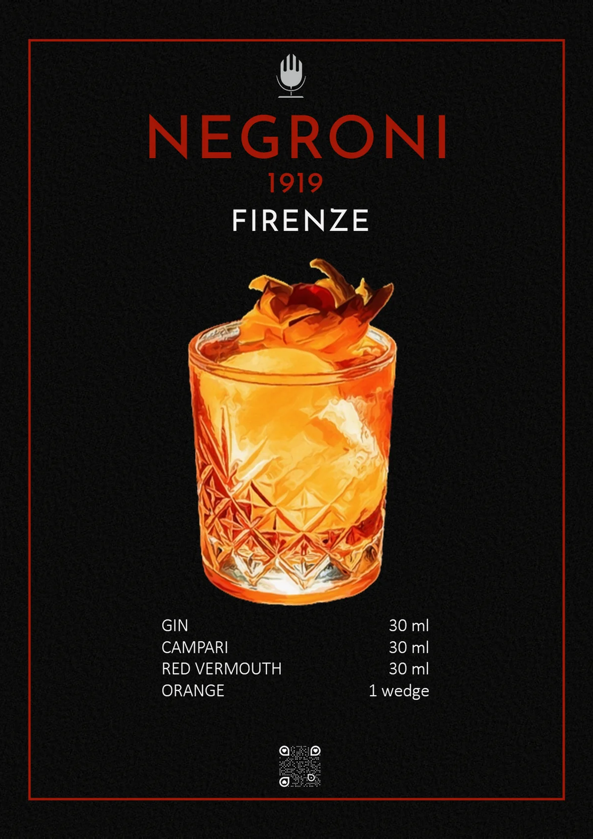 Negroni Art Print