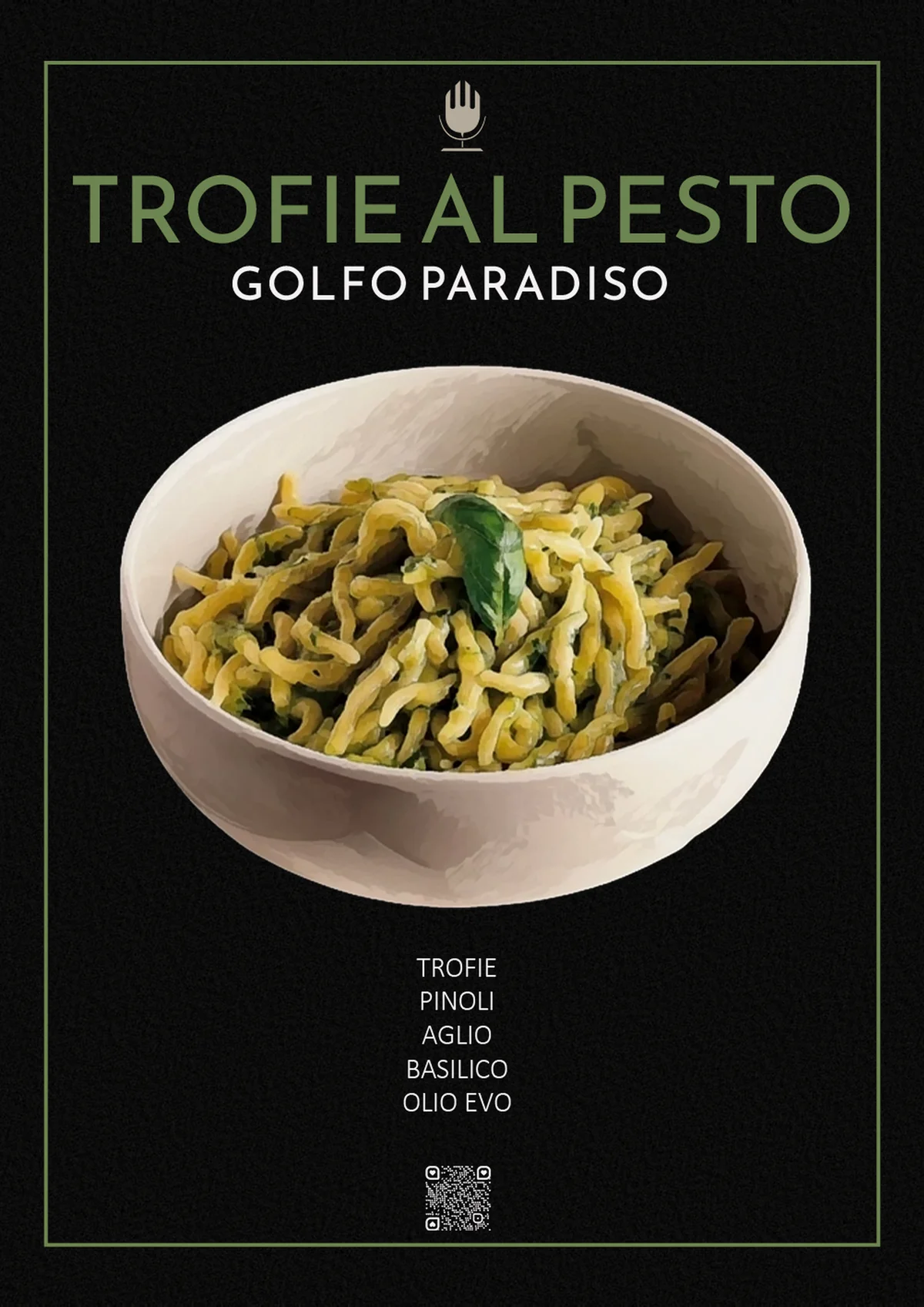 Trofie al Pesto print